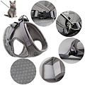 Igoods IGOODS - Kattenharnas - Grijs Maat XS-  Met Reflecterende Strip