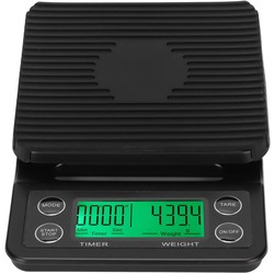 IMTEX - Timer Scale - Keukenweegschaal met Timer - 3000 gram - Zwart