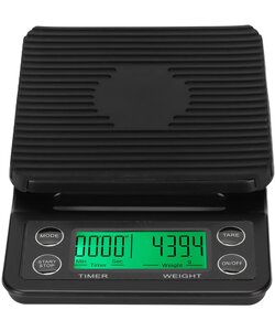 IMTEX - Timer Scale - Keukenweegschaal met Timer - 3000 gram - Zwart