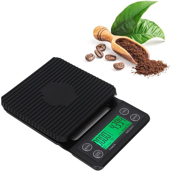 Imtex IMTEX - Timer Scale - Keukenweegschaal met Timer - 3000 gram - Zwart