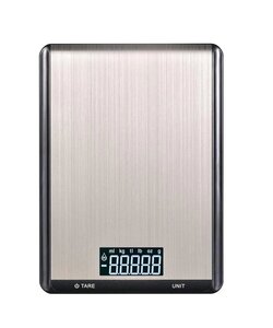 IMTEX - Digitale keukenweegschaal 5000 gram - 5 kilo - RVS - Zwart