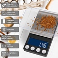 Imtex IMTEX - Digitale Precisie Keukenweegschaal - 500 g / 0,1 g - Van 0,1 tot 500 gram - Pocket Mini Scale -Zwart