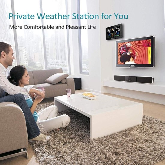 Igoods Igoods Digitale klok/kalender met datum tijd en alarm - Wandklok - Tafelklokken - AEB00112