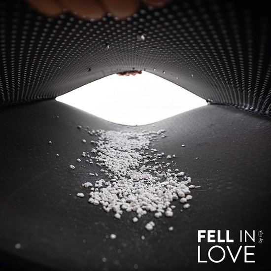 Igoods IGOODS - Kattenbakmat met filter - 45 x 60 - Waterdicht - Dubbele laag - Zwart