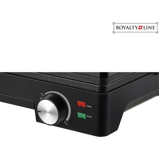 Royalty Line Royalty Line Black Toaster Grill 1600W - pannini groot
