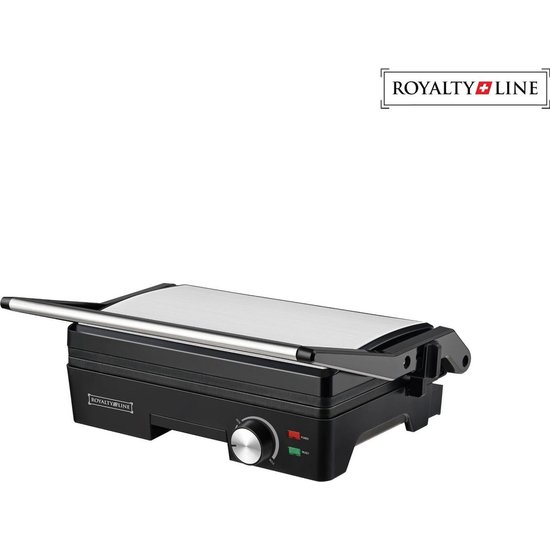 Royalty Line Royalty Line Black Toaster Grill 1600W - pannini groot