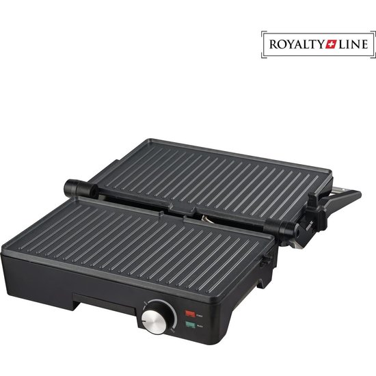 Royalty Line Royalty Line Black Toaster Grill 1600W - pannini groot