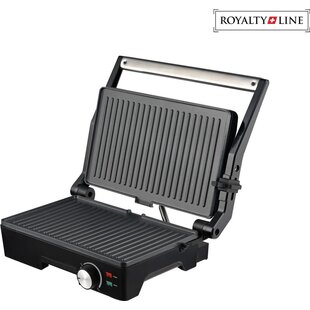 Royalty Line RL-PME1500: Black Toaster Grill 1600W - Tostimaker