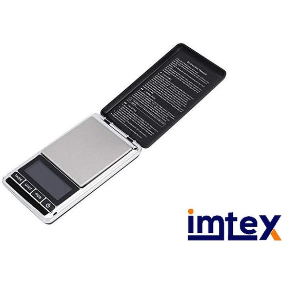 Imtex Imtex Precisie keukenweegschaal - 0,01g t/m 200g - Aluminium