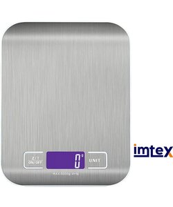 Imtex keukenweegschaal 5000 gram zilver