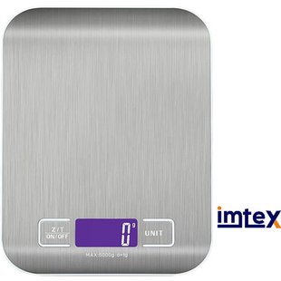 Imtex keukenweegschaal 5000 gram zilver