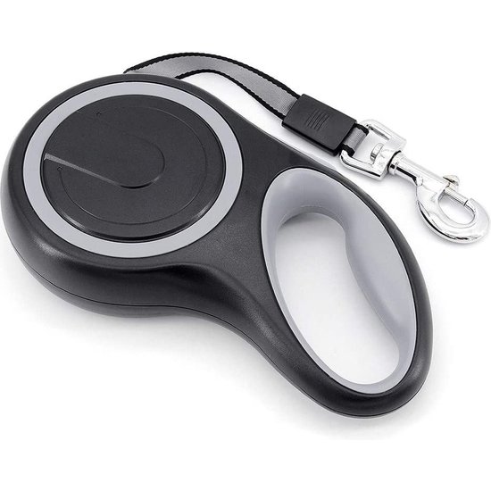 Igoods IGOODS - Uitlaatriem dieren - Hondenriem - 5 meter lang - Grijs