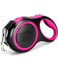 IGOODS - Uitlaatriem dieren - Hondenriem - 5 meter lang - Roze