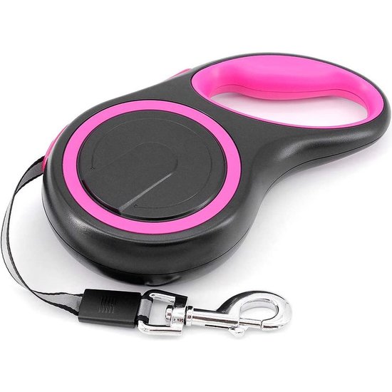 Igoods IGOODS - Uitlaatriem dieren - Hondenriem - 5 meter lang - Roze