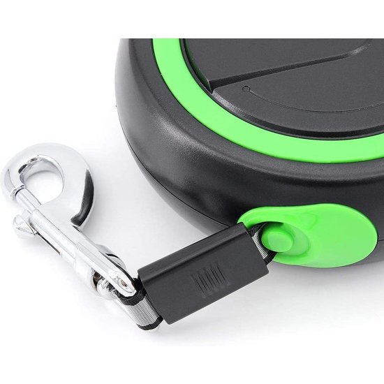 Igoods IGOODS - Uitlaatriem dieren - Hondenriem - 5 meter lang - Groen