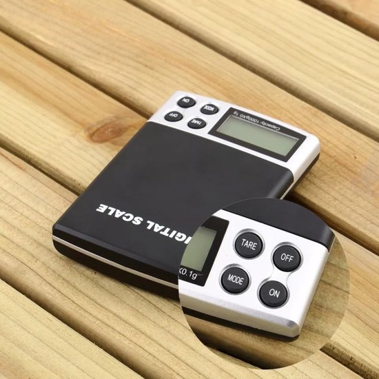 Igoods  Igoods Digitale precisie weegschaal 0.01g - 200g - leer