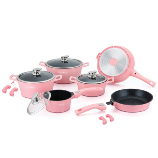 Royalty Line Royalty Line -  14-delige Pannenset - roze