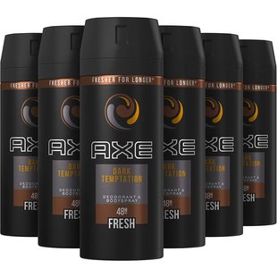 Axe Deodorant Spray - Dark Temptation - 6 x 150 ml - Voordeelverpakking