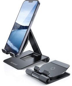 Igoods Vouwbare aluminium Telefoon - klein zwart