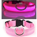 Igoods Igoods Roze LED hondenhalsband oplaadbaar Super Bright Safety Pet Collar verhoogde zichtbaarheid