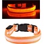 Igoods Igoods Oranje LED hondenhalsband USB oplaadbaar Super Bright Safety Pet Collar verhoogde zichtbaarheid
