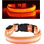 IGoods Oranje LED hondenhalsband USB oplaadbaar Super Bright Safety Pet Collar verhoogde zichtbaarheid