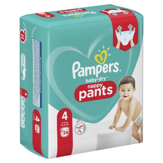 Pampers Pampers Baby Dry pants Maat 4 - 24 Luierbroekjes