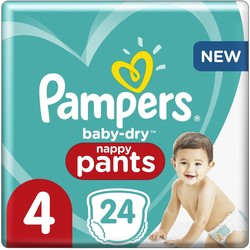 Pampers Baby Dry pants Maat 4 - 24 Luierbroekjes