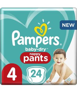 Pampers Baby Dry pants Maat 4 - 24 Luierbroekjes