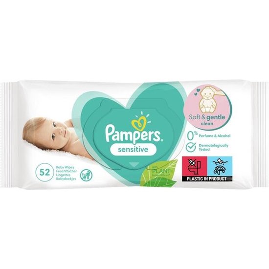 Pampers Pampers Sensitive Billendoekjes 52 Doekjes