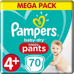 Pampers Baby Dry Pants Maat 4+ - 70 Luierbroekjes - Voordeelverpakking