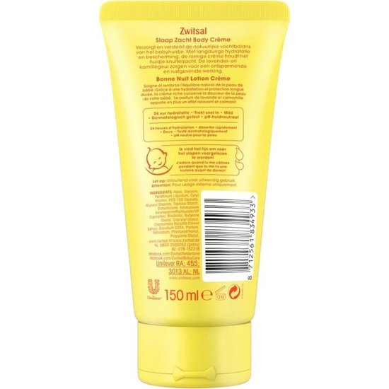 Zwitsal Zwitsal Bodycreme Lavendel 150ML