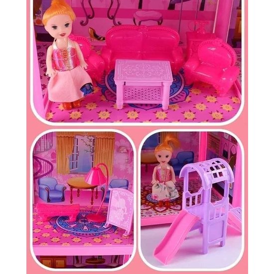 DIY Vakantie Villa - Villa Bouwen - Speelgoedhuis met Accessoires - 129 Onderdelen