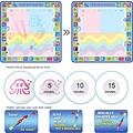 Igoods Igoods Speelmat 100 x 100 cm - Tekenmat Met 4 Magic Pennen & Stempelset - Aqua Magic Doodle Mat voor Kinderen
