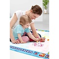 Igoods Igoods Speelmat 100 x 100 cm - Tekenmat Met 4 Magic Pennen & Stempelset - Aqua Magic Doodle Mat voor Kinderen