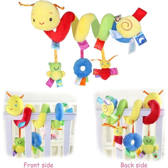 Knuffelbeer - Pluchen Speelgoed Voor Baby - Rammelaar - Maxi Cosi Spiraal