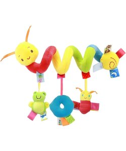 Knuffelbeer - Pluchen Speelgoed Voor Baby - Rammelaar - Maxi Cosi Spiraal