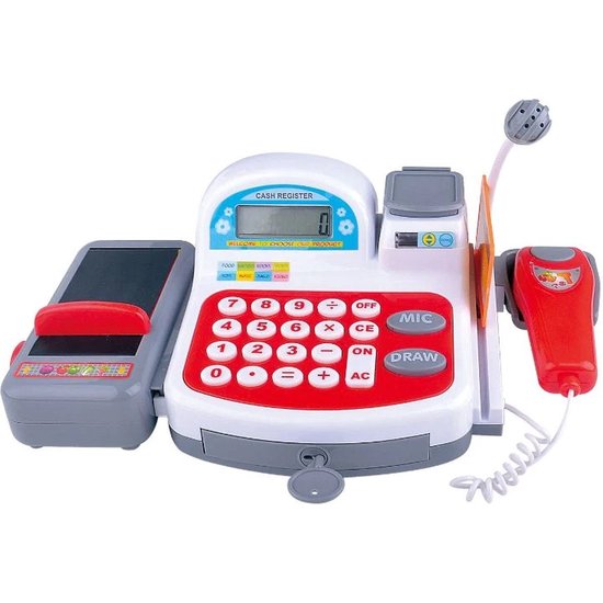 Speelgoedwinkel - Kinderkassa - Educatief Speelgoed - Speelgoedgeld En Speelgoedboodschappen