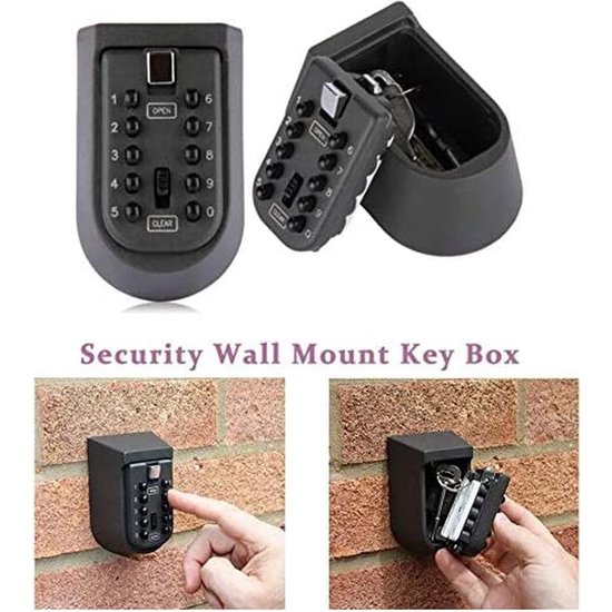 Igoods Igoods Sleutelkluis | Sleutelkast met code | Binnen & Buiten | Sleutel kluis - Centraal opbergen van sleutels met cijferslot