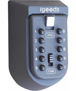 Igoods Sleutelkluis | Sleutelkast met code | Binnen & Buiten | Sleutel kluis - Centraal opbergen van sleutels met cijferslot