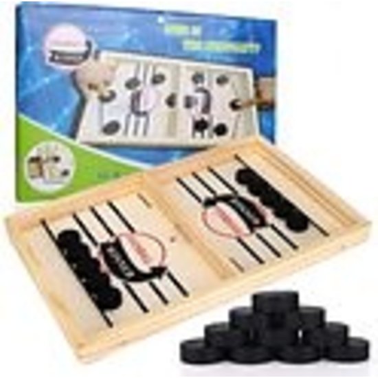 Igoods Igoods Who Is The Winner - Bordspel - Sling Puck Schietspel - Ijshockeybordspel