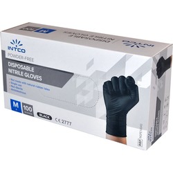 Intco Nitril handschoenen - Maat - M - Latex vrij - Zwart - 100 stuks -