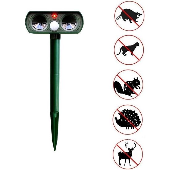 Igoods Igoods Kattenverjager op Zonneenergie - Kattenschrik - Katten Afweermiddel