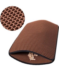 IGOODS - Kattenbakmat met filter - 45 x 60 - Waterdicht - Dubbele laag - Bruin