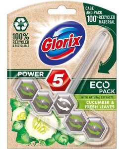 Glorix - Ecopack toiletblok - cucumber & fresh leaves