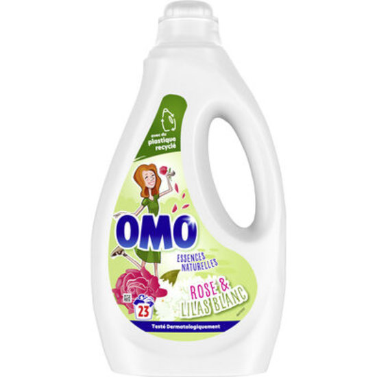 Omo OMO Vloeibaar Wasmiddel Rose & Lilas witte was -23 wasbeurten - 1,15l Liter