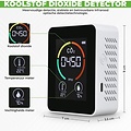 Professionele CO2 meter - Luchtkwaliteitsmeter - binnen - CO2 melder & monitor - Horeca - Thermometer - CO2 detector - Koolstofdioxide meter