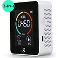 Professionele CO2 meter - Luchtkwaliteitsmeter - binnen - CO2 melder & monitor - Horeca - Thermometer - CO2 detector - Koolstofdioxide meter