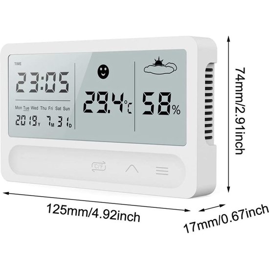 Igoods Igoods Temperatuurmeter Binnen En Buiten- Hygrometer - Vochtmeter