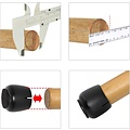 Igoods Igoods Stoelpoot Beschermers - Stoelpootdoppen - Meubelbeschermers Zwart- 24 Stuks